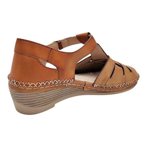 DONATELLA női nyári szandál barna színben