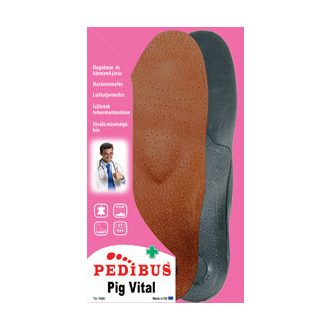 Pedibus Bőr talpbetét gerinckímélő sarokággyal