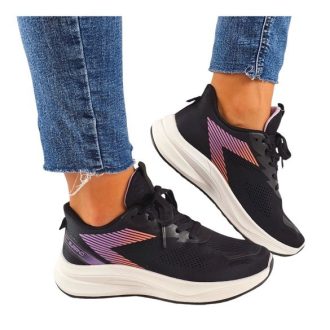 APOLLO X SURANO RUNNER emlékező talpú női sportcipő fekete   APOLLO X SURANO RUNNER emlékező talpú női sportcipő fekete