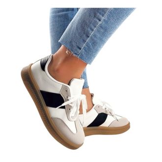 APOLLO X SURANO STAR trendi női sneaker fehér-fekete