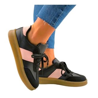 APOLLO X SURANO STAR trendi női sneaker fekete-púder