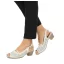 38-as utolsó pár!! MELINDA Nyitott orrú szandál 5 cm sarokkal beige