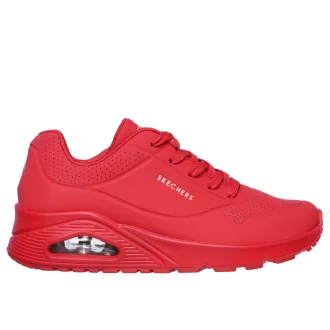 Skechers uno női cipő piros | Stand on air red