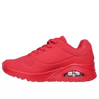 Skechers uno női cipő piros | Stand on air red