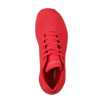 Skechers uno női cipő piros | Stand on air red