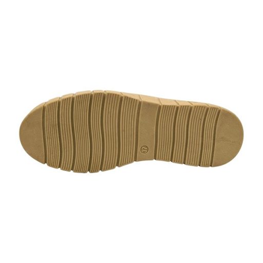 AUTUMN STEP Telitalpú bélelt rövid szárú női csizma beige
