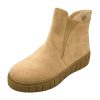 AUTUMN STEP Telitalpú bélelt rövid szárú női csizma beige