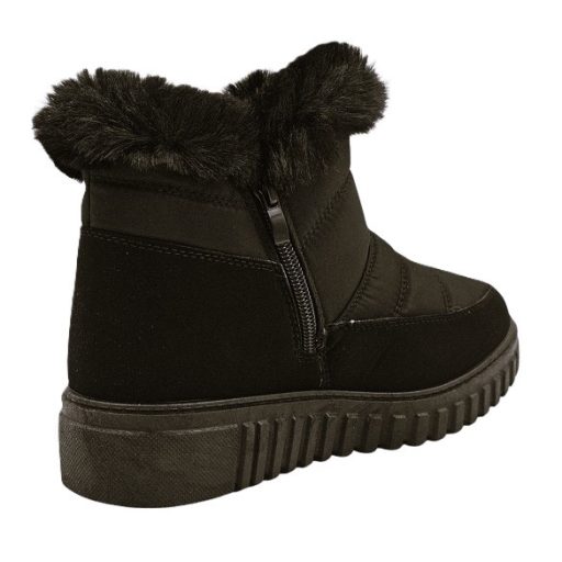 Utolsó Pár !!!! HELSINKI orkános, bélelt thermo női bokacsizma fekete