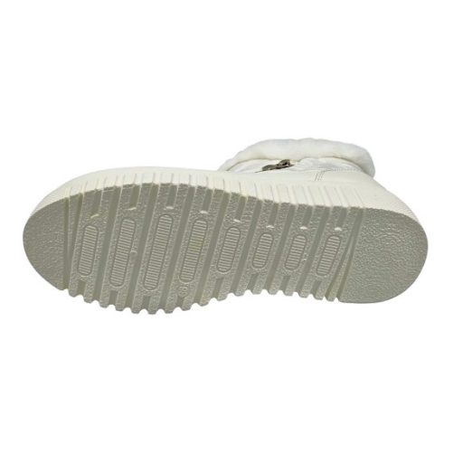 Utolsó Pár !!!!HELSINKI orkános, bélelt thermo női bokacsizma fehér