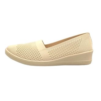   ANTALYA csinos, légáteresztő, rugalmas női vászoncipő beige