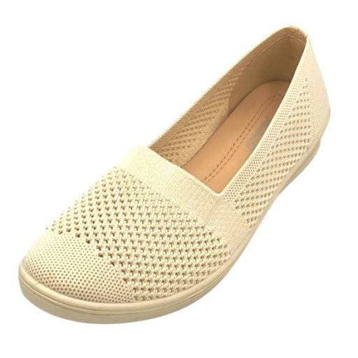 ANTALYA csinos, légáteresztő, rugalmas női vászoncipő beige