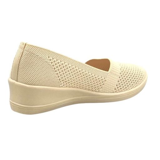 ANTALYA csinos, légáteresztő, rugalmas női vászoncipő beige