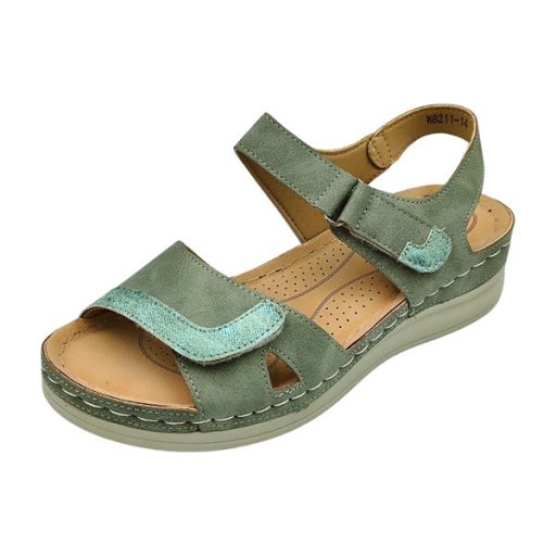 CLASSIC  FASHION dupla tépőzáras női szandál menta