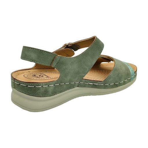 CLASSIC  FASHION dupla tépőzáras női szandál menta