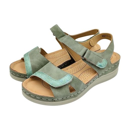CLASSIC  FASHION dupla tépőzáras női szandál menta