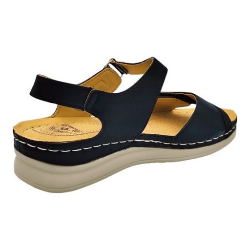 CLASSIC  FASHION dupla tépőzáras női szandál fekete