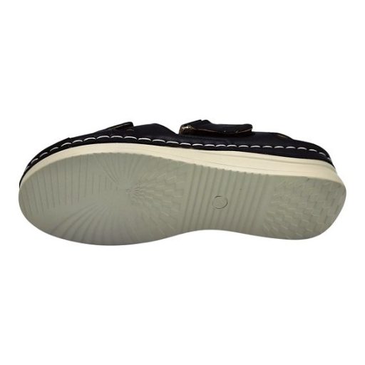 CLASSIC  FASHION dupla tépőzáras női szandál fekete