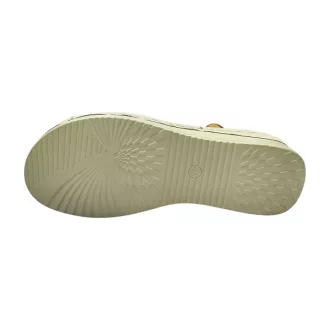CLASSIC  FASHION dupla tépőzáras női szandál beige