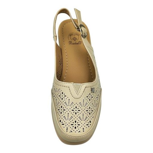 MAGDALÉNA női kényelmi szandál állítható pánttal – bézs