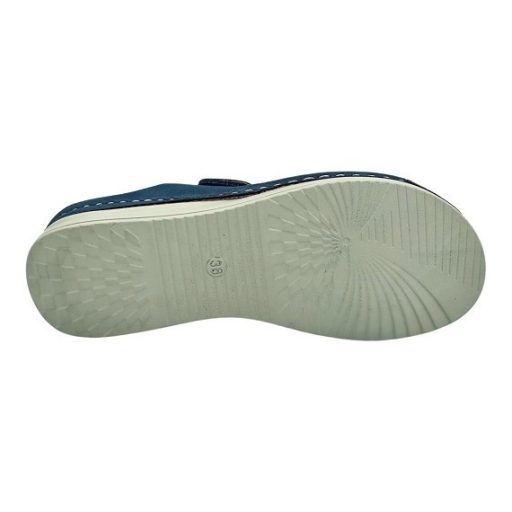 MYKONOS dupla tépőzáras női papucs farmerkék