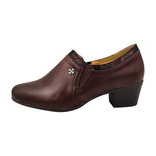 39-es utolsó pár!! ELEGANCE WALK csinos középmagas női alkalmi cipő bordó