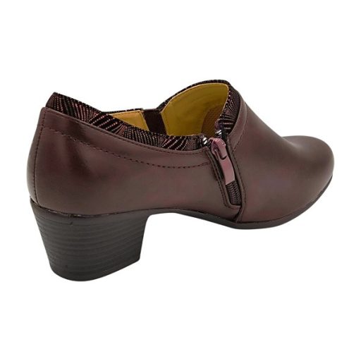 39-es utolsó pár!! ELEGANCE WALK csinos középmagas női alkalmi cipő bordó