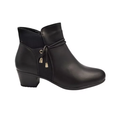 Sofia női bélelt bokacsizma fekete