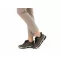 BERGAMO kollekció fűzős, bőr talpbetétes, cipzárdíszes női cipő barna