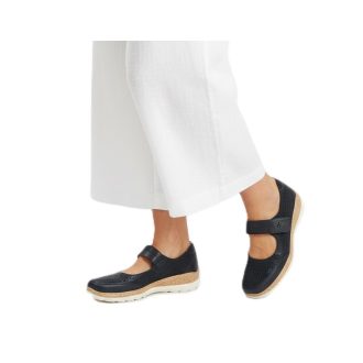 LUNA CHARM női pántos cipő – fekete