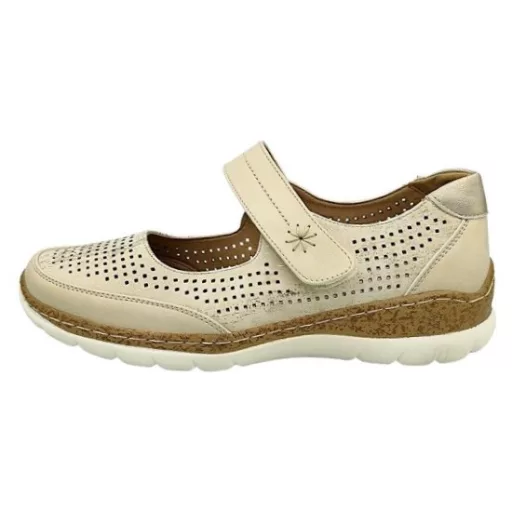 LUNA CHARM női pántos cipő – beige