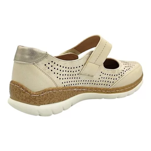 LUNA CHARM női pántos cipő – beige