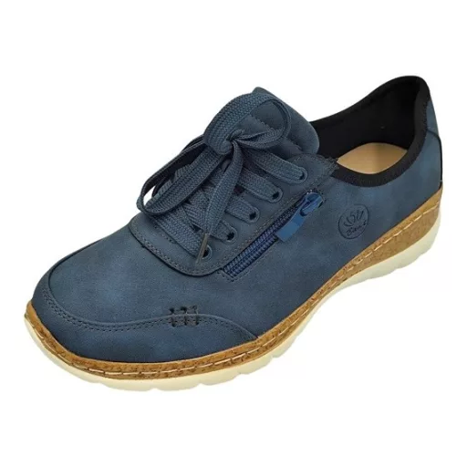 ACTIVA STEP női sportos félcipő farmerkék – bőr talpbetéttel