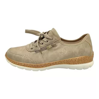   ACTIVA STEP női sportos félcipő beige – bőr talpbetéttel
