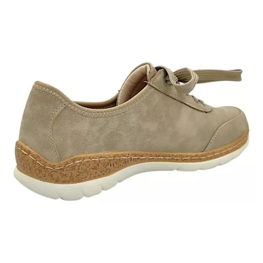 ACTIVA STEP női sportos félcipő beige – bőr talpbetéttel