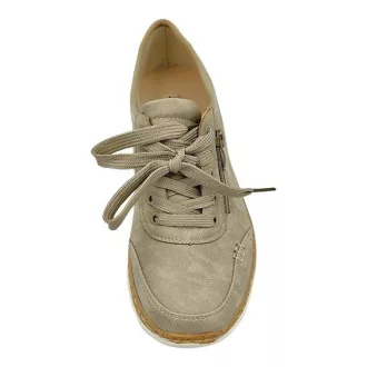   ACTIVA STEP női sportos félcipő beige – bőr talpbetéttel