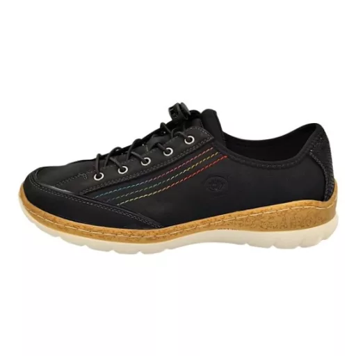 ACTIVA FIT női sportos félcipő fekete – bőr talpbetéttel