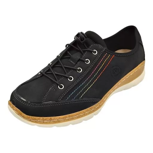 ACTIVA FIT női sportos félcipő fekete – bőr talpbetéttel