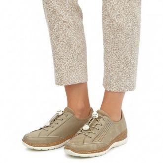   ACTIVA FIT női sportos félcipő beige – bőr talpbetéttel