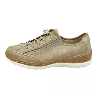   ACTIVA FIT női sportos félcipő beige – bőr talpbetéttel