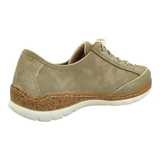   ACTIVA FIT női sportos félcipő beige – bőr talpbetéttel