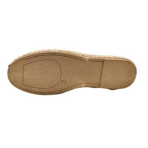 Solena női nyári cipő - légáteresztő espadrille stílusú nyári cipő fekete