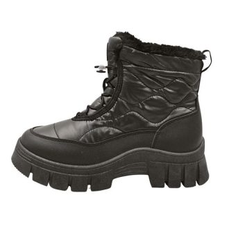 CHICAGO orkános bélelt női bakancs fekete