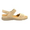 SUNNY dupla tépőzáras női szandál beige
