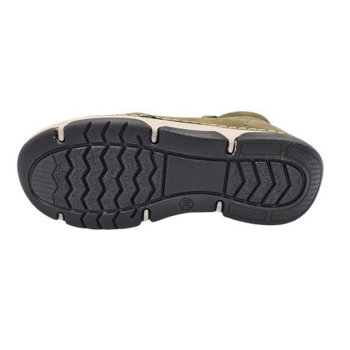 Utolsó Pár !!!!! BERGAMO kollekció bélelt női bokacsizma zöld