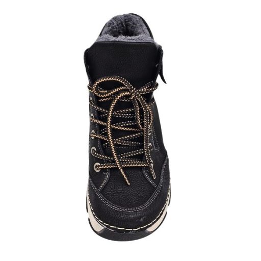 BERGAMO kollekció bélelt női bokacsizma fekete