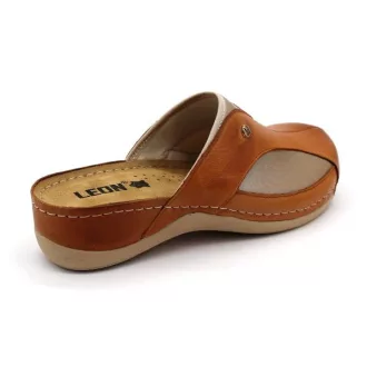 912 Leon bütykös bőr gyógyklumpa barna/beige hallux