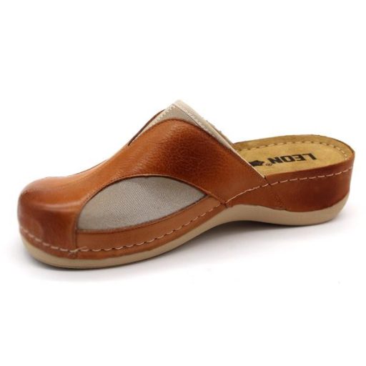 912 Leon bütykös bőr gyógyklumpa barna/beige hallux