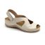 924 LEON Comfort női nappa bőr szandál beige