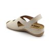 924 LEON Comfort női nappa bőr szandál beige