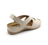 924 LEON Comfort női nappa bőr szandál beige